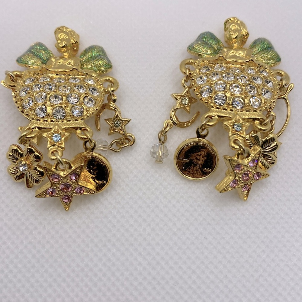 Kirks Folly Angel Clip Earrings